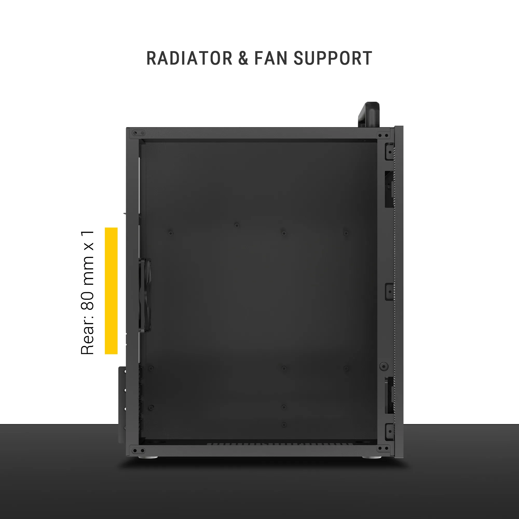 Ant Esports Mid Tower Cabinet (M-ATX,M-ITX) SI10 view 4